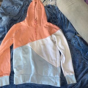 multicolored hoodie size xs